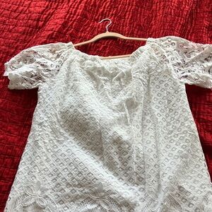 Rafaella White Lace Dress